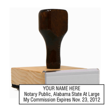AL Notary<br>Rubber Stamp