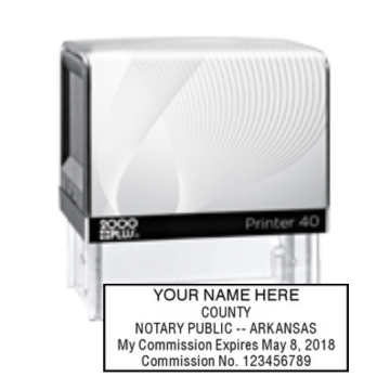 AR Notary<br> Self-Inking Printer Stamp
