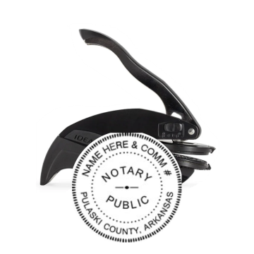 AR Notary<br>Embosser Seal Stamp