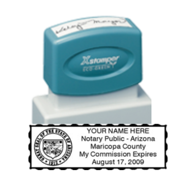 AZ Notary<br>X-Stamper Pre-Inked Stamp