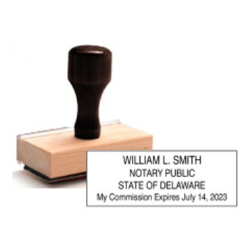 DE Notary<br>Rubber Stamp