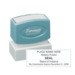 IN Notary<br>X-Stamper Pre-Inked Stamp