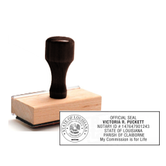 LA Notary<br>Rubber Stamp