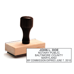MD Notary<br>Rubber Stamp