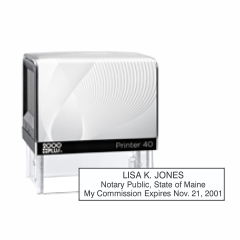 ME Notary<br>Self-Inking Printer Stamp