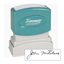 Xstamper N10 Pre-Inked Stamp, 1/2" x 1-5/8"
Perfect for bank endorsements, address, or message stamping. The laser engraved rubber makes this stamp strong and durable for years of use. Makes approximately 50,000 impressions before re-inking is needed. Us