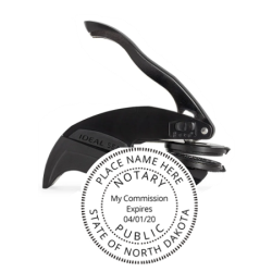 ND Round Notary<br>Embosser Seal Stamp