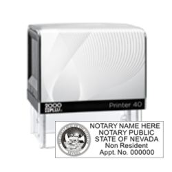 NV Notary Non Resident<br>Self-Inking Printer Stamp