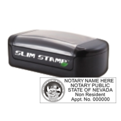NV Notary Non Resident<br>Slim Pre-Inked Stamp