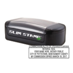 PA Notary<BR>Slim Pre-Inked Stamp