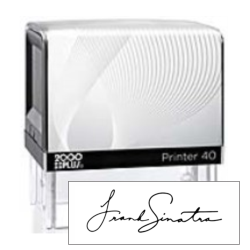 COLOP printer 40 self-inking stamp is lightweight and works great for signature stamps. Fast service and great prices.