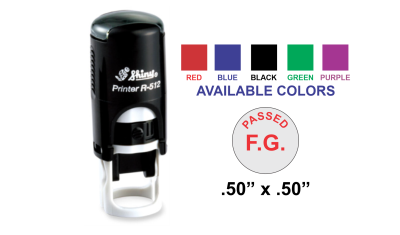 Shiny R-512 Self-Inking Stamp-1/2 in Dia