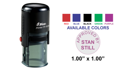 Shiny R-524 Self-Inking Stamp-1 in Dia