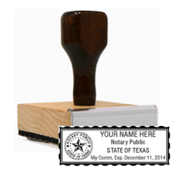 TX Notary<br>Rubber Stamp
