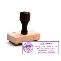 UT Notary<br>Rubber Stamp