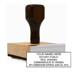 VA Notary<br>Rubber Stamp