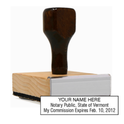 VT Notary<br>Rubber Stamp