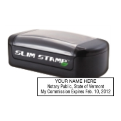VT Notary<br>Slim Pre-Inked Stamp