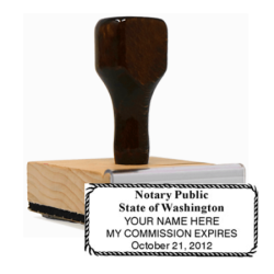 WA Notary<br>Rubber Stamp