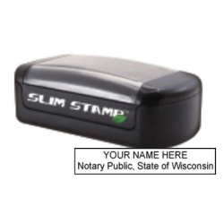 WI Notary<br>Slim Pre-Inked Stamp