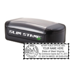 WV Notary<br>Slim Pre-Inked Stamp