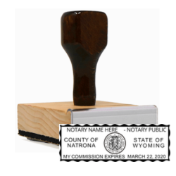 WY Notary<br>Rubber Stamp