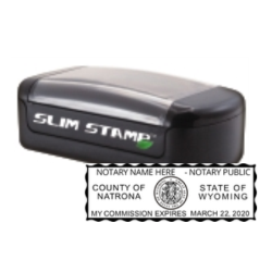 WY Notary<br>Slim Pre-Inked Stamp