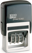 Get the Printer S-260 Self-Inking Dater Stamp (1 in. x 1-3/16 in.) from CalStamp. Perfect for efficient date marking. Order now for fast shipping!
