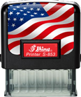 S-853-FLAG - Shiny-853 Self-Inking Stamp Flag