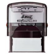 Eco-friendly self-inking stamp made from recycled water bottles. Customize up to 4 lines of text. Perfect for your office needs. Order now from CalStamp!