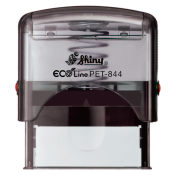 Eco-friendly PET-844 Self-Inking Stamp made from recycled water bottles. Customize up to 5 lines of text. Shop now at CalStamp!