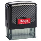 Get the Shiny-853 Self-Inking Stamp from CalStamp! Customize up to 4 lines of text with a 3/4" x 1-7/8" impression area. Order now for fast, reliable stamping!