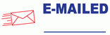 Get organized with the EMAILED Stock Message Stamp from CalStamp! Perfect for marking documents quickly. Order now and streamline your workflow!