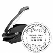 Customize your FL Notary Embosser Seal Stamp at CalStamp. Create a professional raised impression with your notary info. Order now for a quality, personalized seal!