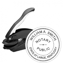 Get a high-quality KY Notary Embosser Seal Stamp with a 1 5/8" raised impression. Customize with your notary info. Order now from CalStamp!