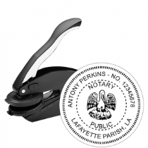 Get a high-quality LA Notary Embosser Seal Stamp, customized with your notary info. Order now to create a professional raised image seal. Shop at CalStamp today!