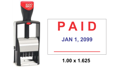 Shop the 2160 Classic Line Metal Self-Inking Dater at CalStamp. Perfect for clear, precise impressions. Order now for reliable date stamping!