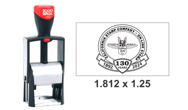 Shop the 2300 Colop Classic Metal Self-Inking Stamp at CalStamp. Perfect for precise impressions, size 1-13/16 in. x 1-1/4 in. Order now for reliable stamping!