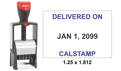 1-1/4 in. x 1-13/16 in.

Built-in ink stamp pad makes routine tasks simple with this date stamp.