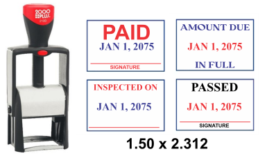Get the 2600 Classic Line Metal Self-Inking Dater from CalStamp. Perfect for precise date stamping. Order now for reliable, high-quality impressions!