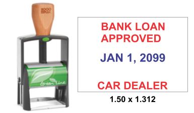 Shop the 2600 Green Line Metal Self-Inking Stamp at CalStamp. With a 1-1/2 in. x 2-5/16 in. impression size, it's perfect for your stamping needs. Order now!