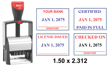 Shop the 2660 Classic Line Metal Self-Inking Dater at CalStamp. Perfect for efficient, clear date stamping. Order now for fast, reliable service!