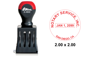 Get the Shiny-3600-6 Round Die Plate Dater with a 2" diameter from CalStamp. Perfect for precise dating needs. Order now for reliable and accurate stamping!