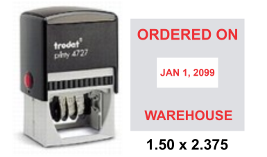 Shop the 4727 Printy Dater at CalStamp! This 1-9/16 in. x 2-3/8 in. dater is perfect for all your stamping needs. Order now for fast shipping!