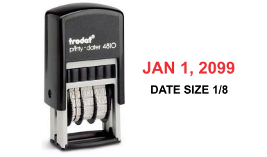 Get the 4810 Printy Dater, 1 in. x 1/8 in., for precise and reliable date stamping. Shop now at CalStamp for quality and efficiency!