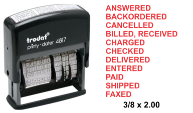 Get the 4817 Printy Dater, 1 in. x 1/8 in., for precise and reliable date stamping. Shop now at CalStamp for quality and efficiency!
