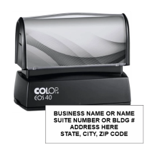 4 LINE ADDRESS STAMP<br>Pre-Inked EOS-40