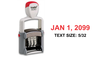Get the 5030 Line Dater with 5/32 in. date size for professional use. Perfect for offices! Order now from CalStamp and streamline your date stamping tasks.