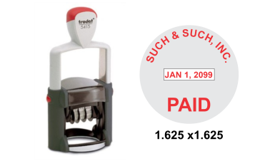 Shop the 5415 Professional Dater at CalStamp! Featuring a 5/32" date size and 1-5/8" text plate diameter. Perfect for your office needs. Order now!