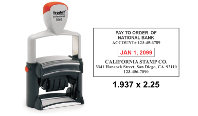 Get the 5460 Professional Dater (1 5/16 x 2 1/4) from CalStamp. Perfect for efficient date stamping. Order now for reliable, high-quality performance!